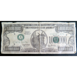 ETATS UNIS : Billet de banque de 1 Million de dollars