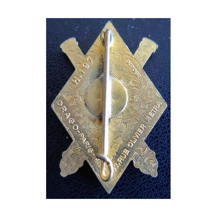 68° RA : 68° régiment d'artillerie fabrication Drago Olivier Métra H. 197 en émail