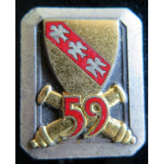 59° RA : 59° régiment d'artillerie de fabrication Drago émail dos et boléro lisses