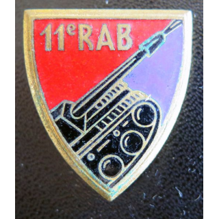 11° RAB : 11° régiment d'artillerie blindée Drago G. 1850 en émail
