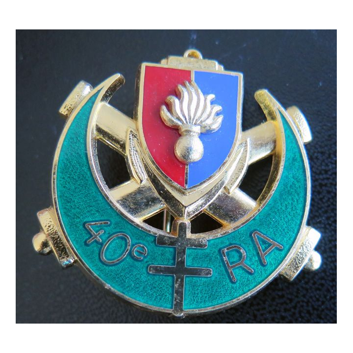 40° RA : 40° régiment d'artillerie de fabrication Delsart