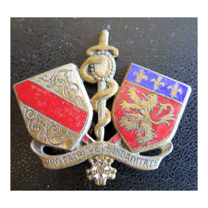 ESSA :école du service de santé des armées Lyon Drago Olivier Métra en émail sans attache