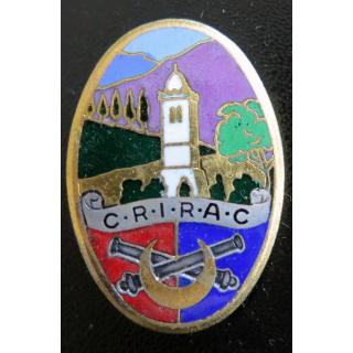 CRIRAC : Centre régional d'instruction des recrues de l'artillerie de campagne Drago Paris G. 1709 émail