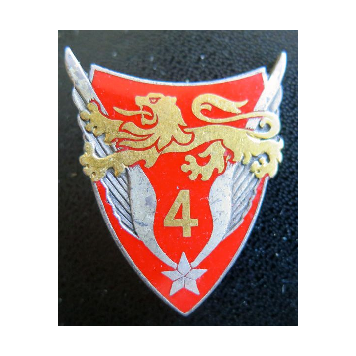 4° GHL : insigne du 4° groupe d'hélicoptères légers de l'armée de terre Drago G. 2073