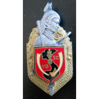 Écu de l'Etat Major du régiment garde montagnarde VBSC en Extrême-Orient Drago retirage