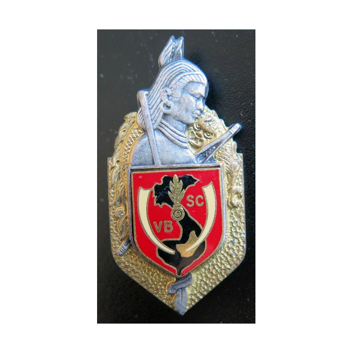 Écu de l'Etat Major du régiment garde montagnarde VBSC en Extrême-Orient Drago retirage
