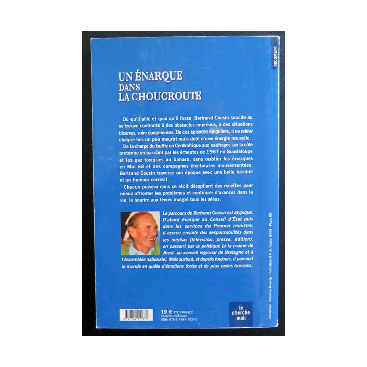 Un énarque dans la choucroute de Bertrand Cousin dédicacé