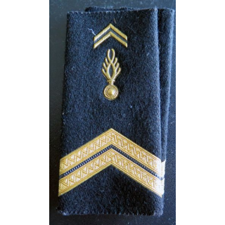 Paire de fourreau d'épaule de gendarme de la gendarmerie mobile