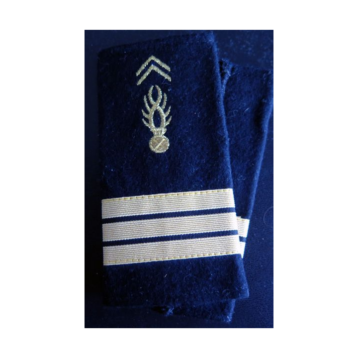 Paire de fourreau d'épaule de capitaine de la gendarmerie mobile
