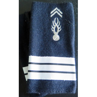 Paire de fourreau d'épaule de capitaine de la gendarmerie départementale