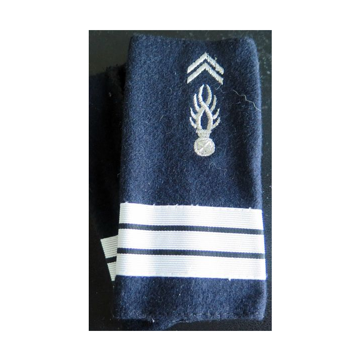 Paire de fourreau d'épaule de capitaine de la gendarmerie départementale