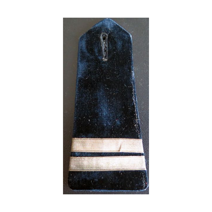 Epaulette de lieutenant de pompiers (galons argentés)