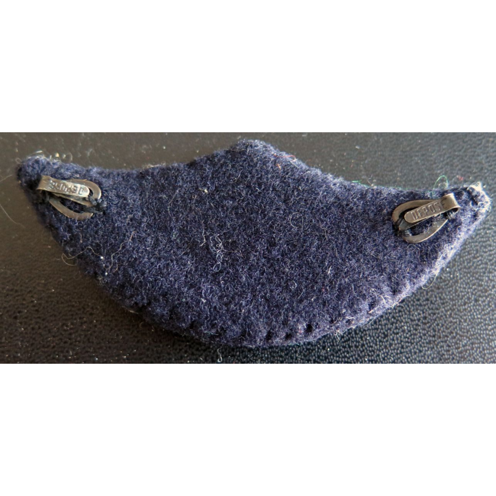 AIR : Insigne tissu de casquette d'officier de l'armée de l'air en cannetille 9 x 4 cm avec crochets