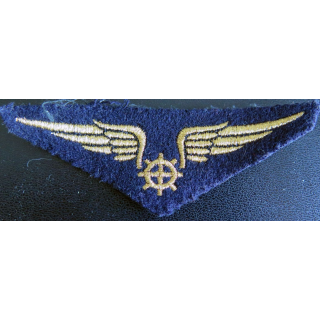 Insigne patch écusson tissu de brevet mécanicien de l'armée de l'air fils dorés