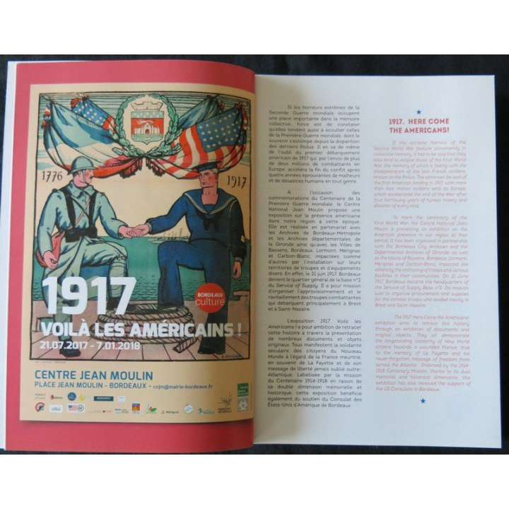 1917 Voilà les Américains - Catalogue de l'exposotion de S. Barry et Christian Block aux Memoring Editions