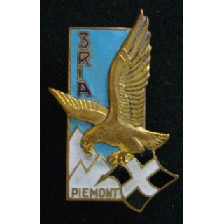 3° RIA : 3° RÉGIMENT D'INFANTERIE ALPINE PIÉMONT (D 1362) ÉMAIL