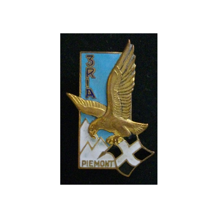 3° RIA : 3° RÉGIMENT D'INFANTERIE ALPINE PIÉMONT (D 1362) ÉMAIL