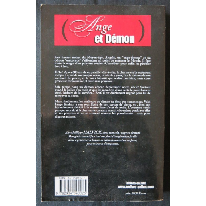 Ange et démon de Philippe Haalvick aux Editions OnLivre
