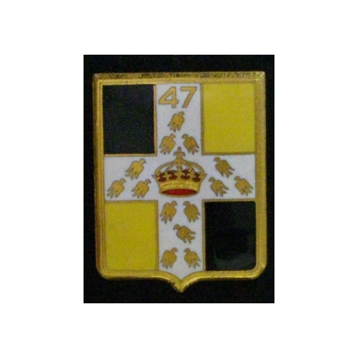 47°RI : 47°RÉGIMENT D'INFANTERIE (D 1277) ÉMAIL 1 PIN'S CASSÉ