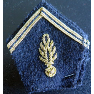 SOUTACHE : paire d'insigne de col de gendarme mobile en cannetille