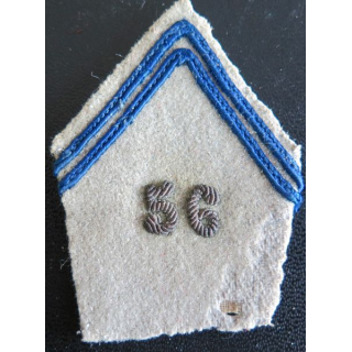 SOUTACHE : insigne de col de la 56° compagnie légère de réparation du matériel en cannetille