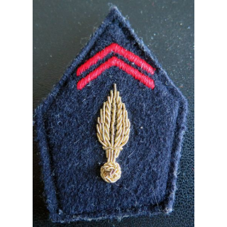 soutache (insigne de col) d'infanterie en cannetille