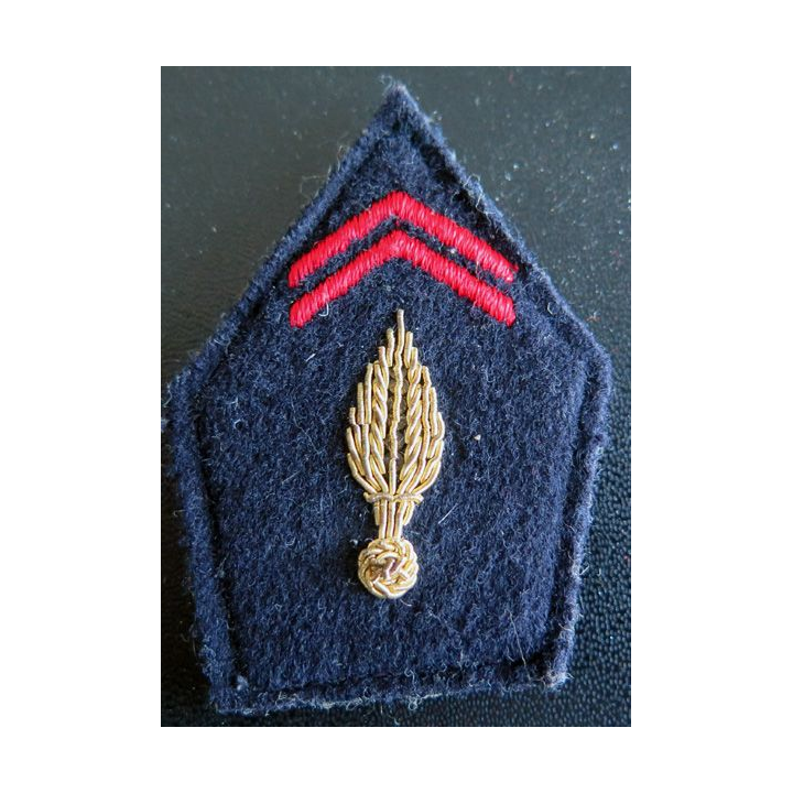 soutache (insigne de col) d'infanterie en cannetille