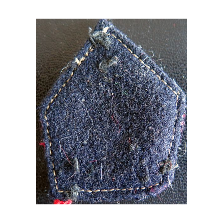 soutache (insigne de col) du 35° régiment d'infanterie en cannetille