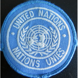 Insigne de manche United nations nations Unies diamètre 7 cm