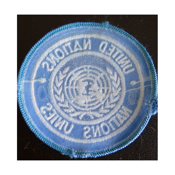 Insigne de manche United nations nations Unies diamètre 7 cm