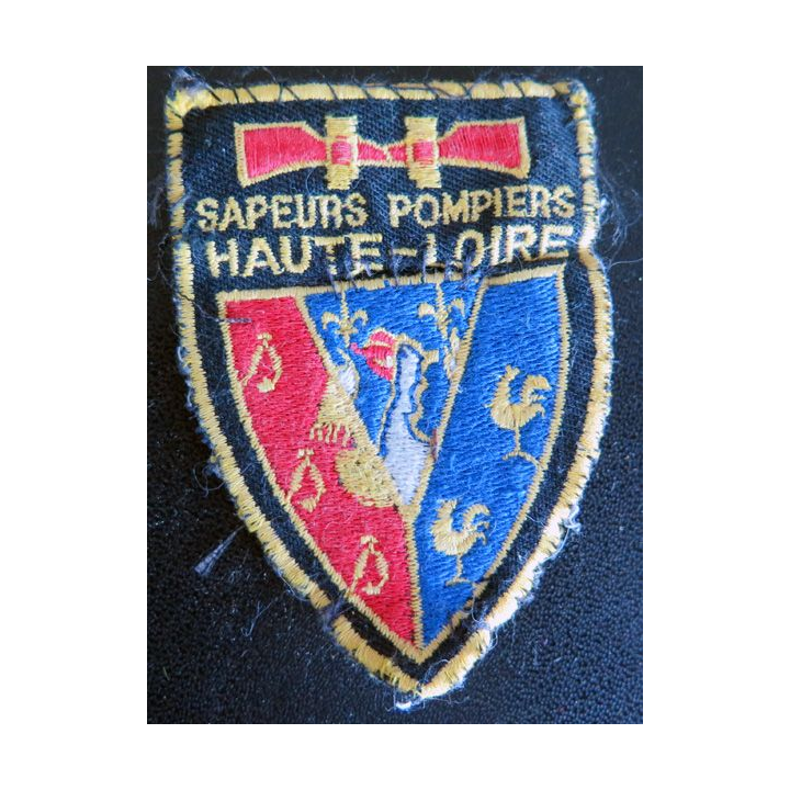 Insigne du Corps départemental de Sapeurs Pompiers de la Haute-Loire sur scratch