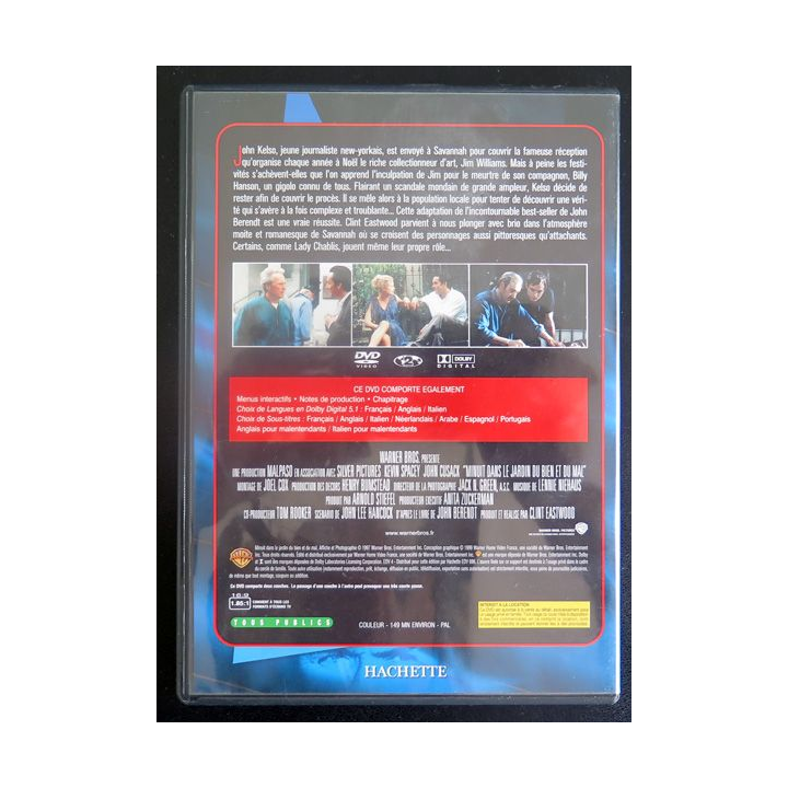DVD : Minuit dans le jardin du bien et du mal un film de Clint Eastwood