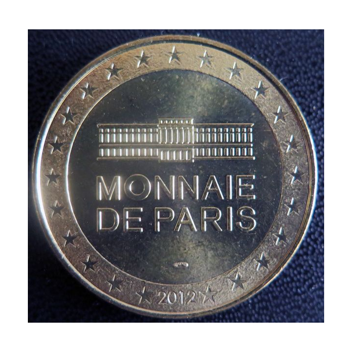 Médaille souvenir en métal doré des 60 ans du centre Paul Corteville diamètre 3,4 cm