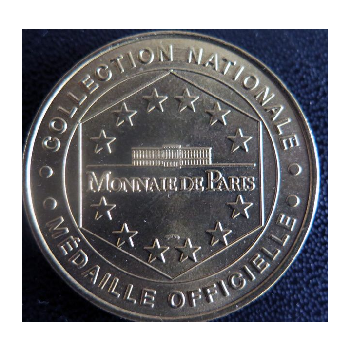 Médaille souvenir en métal doré du Ballon Fortis AéroParis 2000 diamètre 3,4 cm