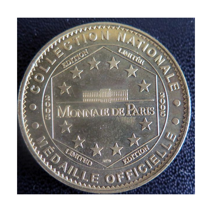Médaille souvenir en métal doré du Zoo la Palmyre Charente Maritime diamètre 3,4 cm