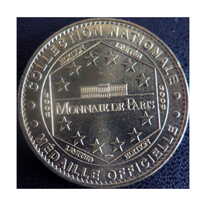 Médaille souvenir en métal doré de l'Assemblée Nationale diamètre 3,4 cm