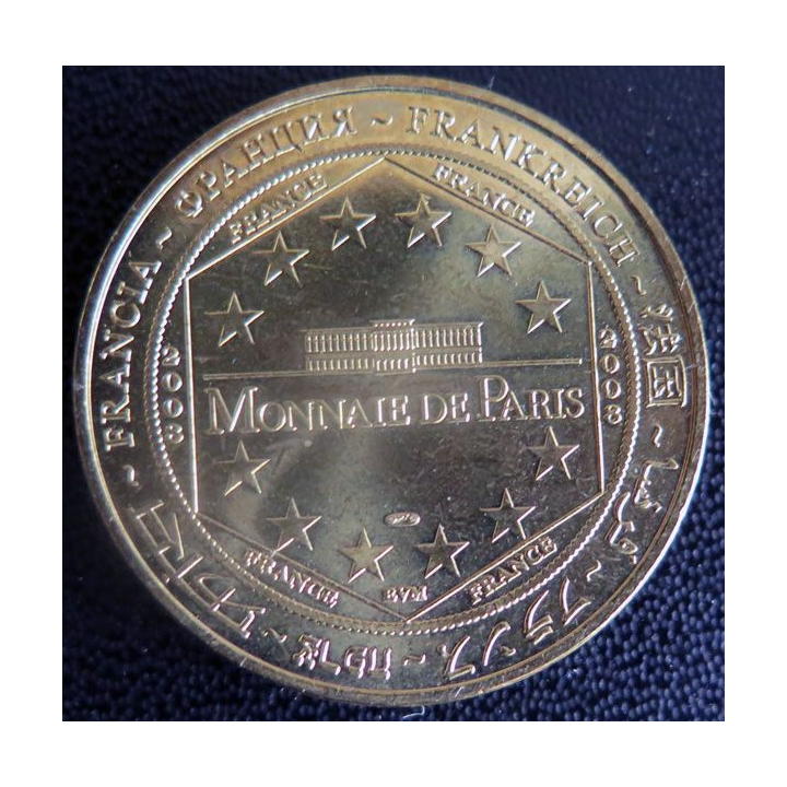 Médaille souvenir en métal doré du Musée de l'Armée Napoléon 1769 1821 diamètre 3,4 cm