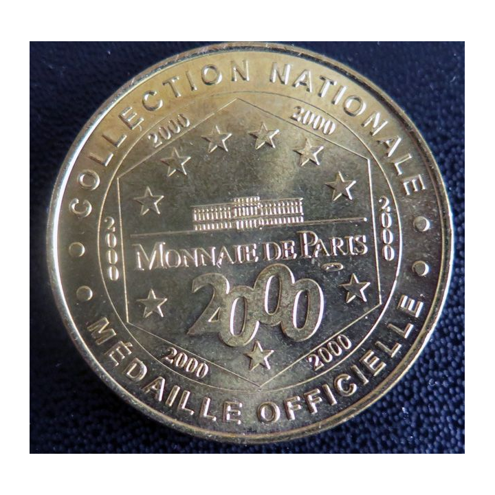 Médaille souvenir en métal doré de la Cité de l'Espace Toulouse diamètre 3,4 cm