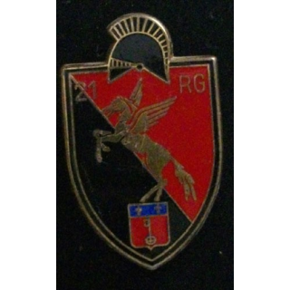 insigne métallique du 21° régiment du génie fabrication Drago G. 2904
