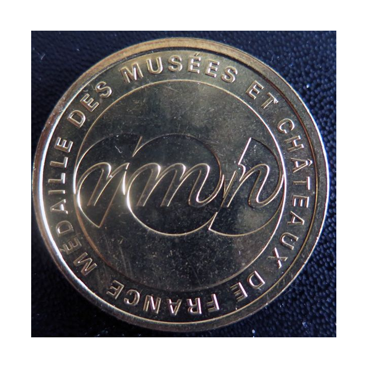 Médaille souvenir en métal doré du Château de Versailles Louis XIV diamètre 3,4 cm