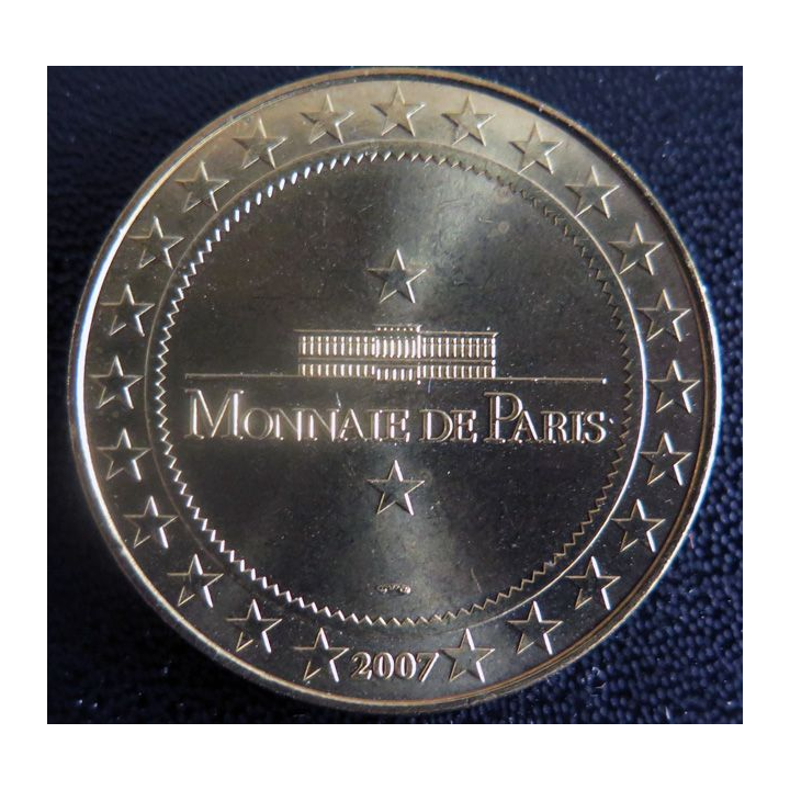 Médaille souvenir en métal doré de la vallée des singes Romagne diamètre 3,4 cm