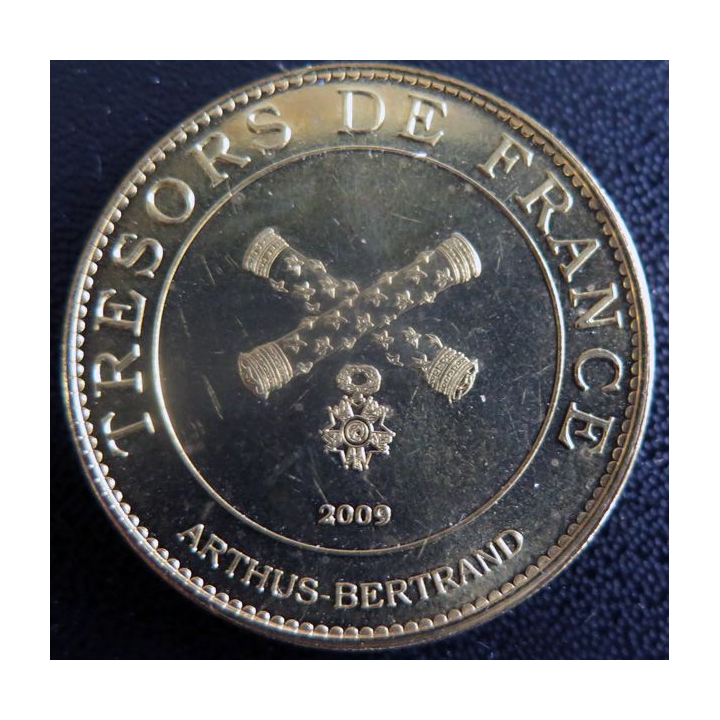 Médaille souvenir en métal doré de Alesia diamètre 3,4 cm