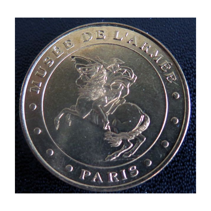 Médaille souvenir en métal doré du Musée de l'Armée diamètre 3,4 cm