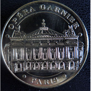 Médaille souvenir en métal doré de l'Opéra Garnier Paris diamètre 3,4 cm