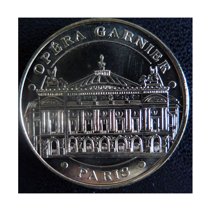 Médaille souvenir en métal doré de l'Opéra Garnier Paris diamètre 3,4 cm