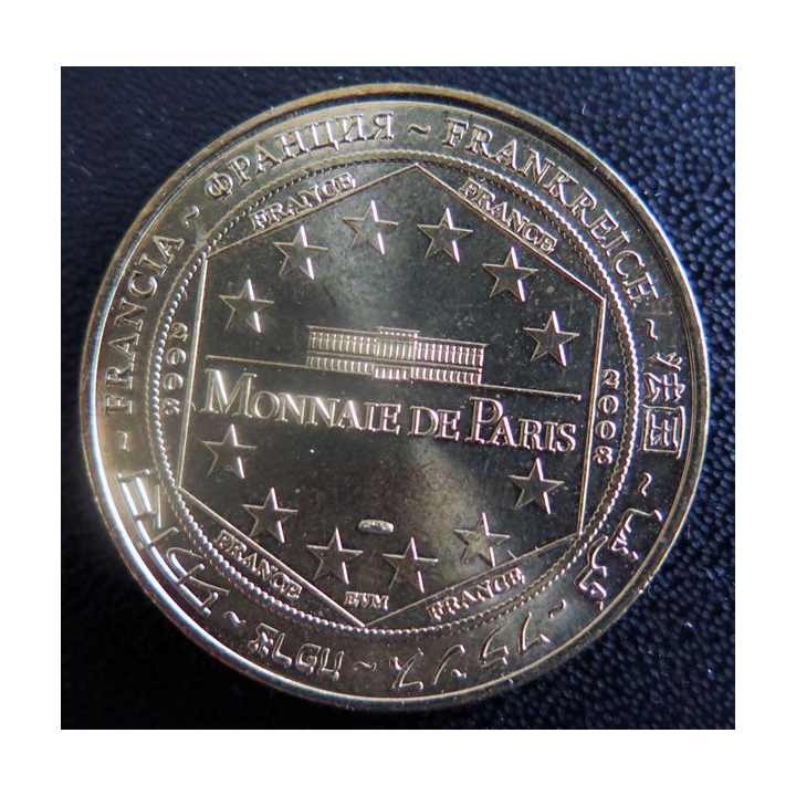 Médaille souvenir en métal doré du Château d'If Marseille diamètre 3,4 cm