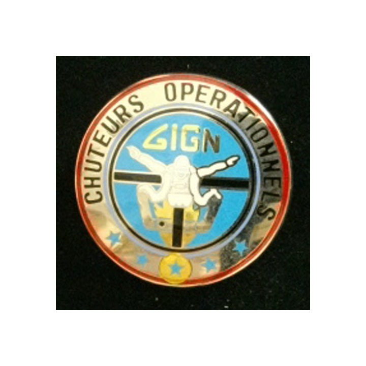 GIGN : BREVET CHUTEURS OPERATIONNELS (FOND BLEU)