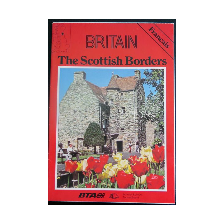 Britain : the Scottish borders carte commentée en français 