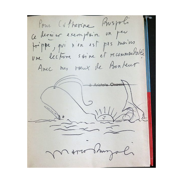 A la recherche du cachalot de Mario Ruspoli dédicacé par l'auteur 1955