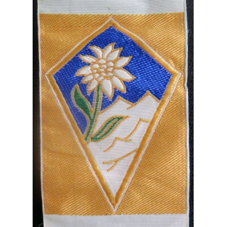 17° BA : insigne tissu  de la 17° brigade alpine 1963 - 1976